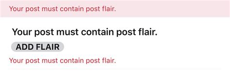 Your post must contain post flair - The first one is the Post Flair. As the name suggests, it applies to the posts added to the Reddit community wall. Further, make sure that there is an appropriate …